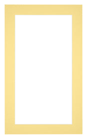 Passe Partout 30x50cm Karton Geel Rand 4cm Recht   Voorzijde | Yourdecoration.be