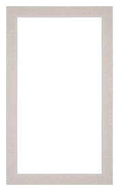 Passe Partout 30x50cm Karton Grijs Graniet Rand 3cm Recht   Voorzijde | Yourdecoration.be