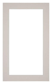 Passe Partout 30x50cm Karton Grijs Graniet Rand 4cm Recht   Voorzijde | Yourdecoration.be