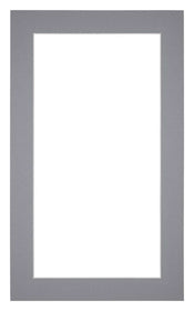 Passe Partout 30x50cm Karton Grijs Rand 4cm Recht   Voorzijde | Yourdecoration.be