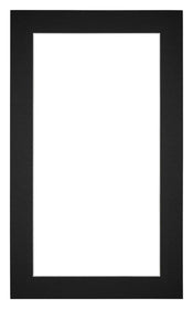 Passe Partout 30x50cm Karton Zwart Rand 4cm Recht   Voorzijde | Yourdecoration.be