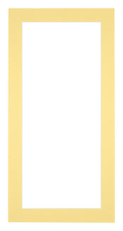 Passe Partout 20x40cm Karton Geel Rand 4cm Recht   Voorzijde | Yourdecoration.be