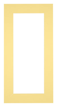 Passe Partout 20x40cm Karton Geel Rand 6cm Recht   Voorzijde | Yourdecoration.be