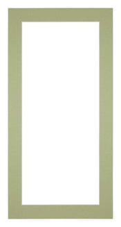 Passe Partout 20x40cm Karton Mintgroen Rand 4cm Recht   Voorzijde | Yourdecoration.be