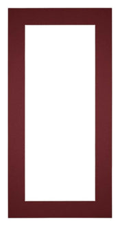 Passe Partout 40x80cm Karton Wijnrood Rand 5cm Recht   Voorzijde | Yourdecoration.be
