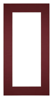 Passe Partout 40x80cm Karton Wijnrood Rand 6cm Recht   Voorzijde | Yourdecoration.be