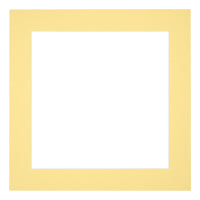 Passe Partout 35x35cm Karton Geel Rand 5cm Recht   Voorzijde | Yourdecoration.be