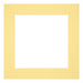 Passe Partout 40x40cm Karton Geel Rand 6cm Recht   Voorzijde | Yourdecoration.be