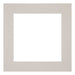Passe Partout 40x40cm Karton Grijs Graniet Rand 6cm Recht   Voorzijde | Yourdecoration.be