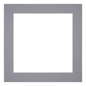 Passe Partout 50x50cm Karton Grijs Rand 5cm Recht   Voorzijde | Yourdecoration.be