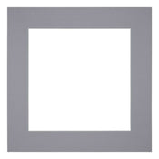 Passe Partout 40x40cm Karton Grijs Rand 6cm Recht   Voorzijde | Yourdecoration.be