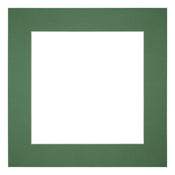 Passe Partout 45x45cm Karton Groen Bos Rand 6cm Recht   Voorzijde | Yourdecoration.be
