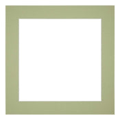Passe Partout 50x50cm Karton Mintgroen Rand 5cm Recht   Voorzijde | Yourdecoration.nl