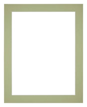 Passe Partout 28x35cm Karton Mintgroen Rand 4cm Recht   Voorzijde | Yourdecoration.be