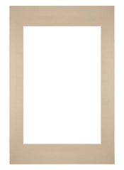 Passe Partout 40x60cm Karton Beige Rand Recht   Voorzijde | Yourdecoration.be