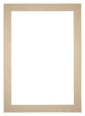 Passe Partout 50x70cm Karton Beige Rand 5cm Recht   Voorzijde | Yourdecoration.be