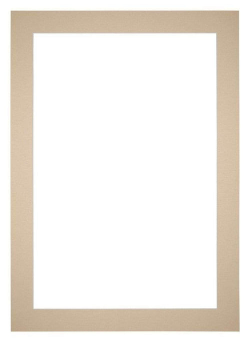 Passe Partout 50x70cm Karton Beige Rand 5cm Recht   Voorzijde | Yourdecoration.be