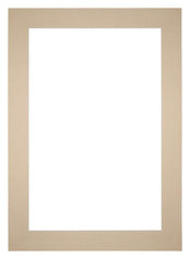 Passe Partout 21x29,7cm A4 Karton Beige Rand 6cm Recht   Voorzijde | Yourdecoration.be