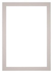 Passe Partout 30x42cm Karton Grijs Graniet Rand 4cm Recht   Voorzijde | Yourdecoration.be