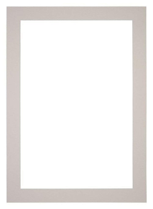 Passe Partout 30x42cm Karton Grijs Graniet Rand 5cm Recht   Voorzijde | Yourdecoration.be