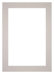 Passe Partout 21x29,7cm A4 Karton Grijs Graniet Rand 6cm Recht   Voorzijde | Yourdecoration.be