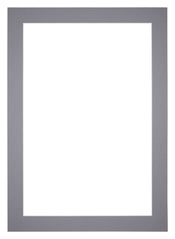 Passe Partout 50x70cm Karton Grijs Rand 5cm Recht   Voorzijde | Yourdecoration.be