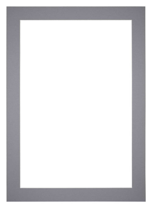 Passe Partout 50x70cm Karton Grijs Rand 5cm Recht   Voorzijde | Yourdecoration.be