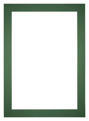 Passe Partout 35x50cm Karton Groen Bos Rand 5cm Recht   Voorzijde | Yourdecoration.be