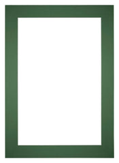 Passe Partout 21x29,7cm A4 Karton Groen Bos Rand 6cm Recht   Voorzijde | Yourdecoration.be