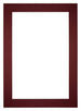 Passe Partout 21x29,7cm A4 Karton Wijnrood Rand 6cm Recht   Voorzijde | Yourdecoration.be