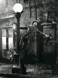 Liby   Gene Kelly singing in the Rain Kunstdruk 50x70cm | Yourdecoration.be