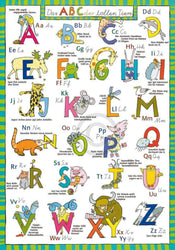 Gabriele Altevers   ABC der tollen Tiere Kunstdruk 48x68cm | Yourdecoration.be