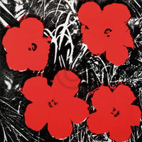 Andy Warhol   Flowers Red 1964 Kunstdruk 91x91cm | Yourdecoration.be