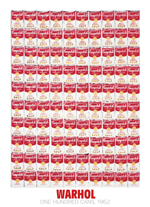Andy Warhol   One Hundred Cans 1962 Kunstdruk 65x90cm | Yourdecoration.be