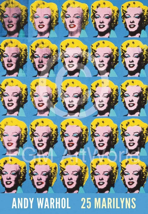 Andy Warhol   25 Colored Marilyns Kunstdruk 45x65cm | Yourdecoration.be