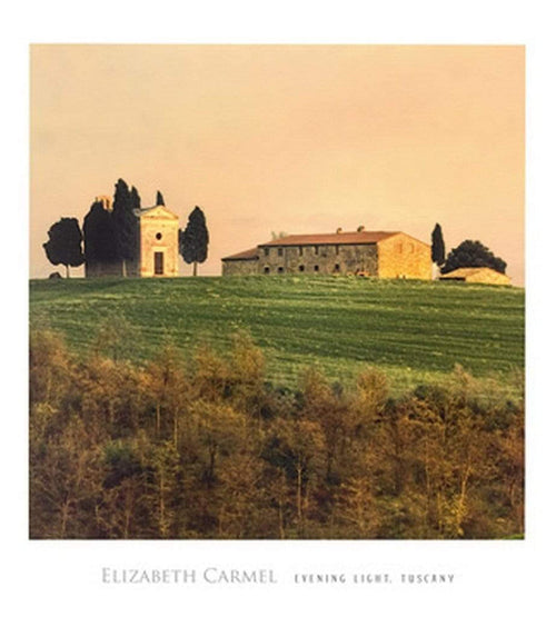 Elisabeth Carmel   Evening Light, Tuscany Kunstdruk 45x50cm | Yourdecoration.be