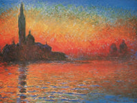Claude Monet   Crepuscolo Kunstdruk 80x60cm | Yourdecoration.be