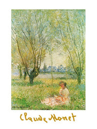 Claude Monet   Donna sotto i salici Kunstdruk 60x80cm | Yourdecoration.be