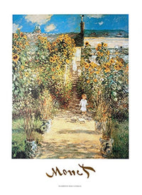 Claude Monet   The Monet's Garden at VÃ©theuil Kunstdruk 50x70cm | Yourdecoration.be