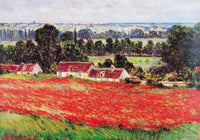 Claude Monet   Field of Poppies Kunstdruk 100x70cm | Yourdecoration.be