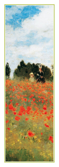 PGM Claude Monet Field of Poppies Kunstdruk 25x70cm | Yourdecoration.be