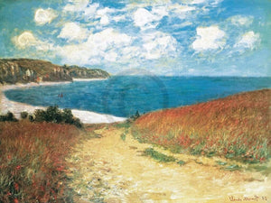Claude Monet   Meadow Road to Pourville 1882 Kunstdruk 80x60cm | Yourdecoration.be