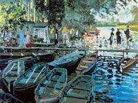 Claude Monet   Bathers at la Grenouillers Kunstdruk 80x60cm | Yourdecoration.be