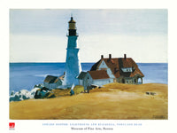 Edward Hopper   Lighthouse and Buildings Kunstdruk 80x60cm | Yourdecoration.be