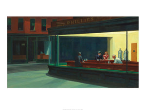 Edward Hopper Nighthawks Kunstdruk 80x60cm | Yourdecoration.be