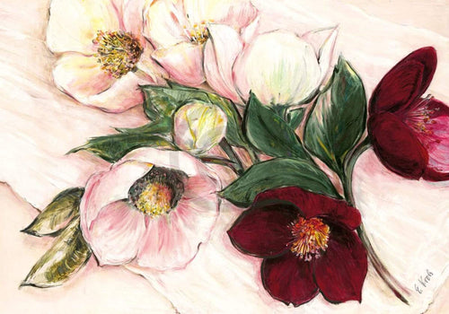 Elisabeth Krobs   Elegant Anemones Kunstdruk 100x70cm | Yourdecoration.be