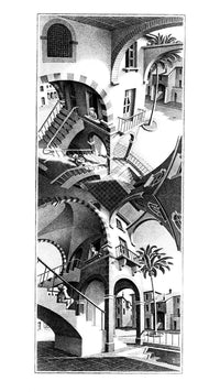 M. C. Escher   Oben und Unten Kunstdruk 45x79cm | Yourdecoration.be