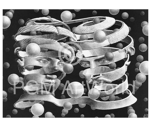 M. C. Escher   Band ohne Ende Kunstdruk 65x55cm | Yourdecoration.be