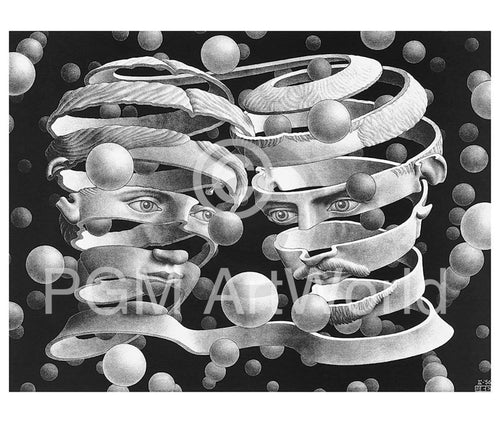 M. C. Escher   Band ohne Ende Kunstdruk 65x55cm | Yourdecoration.be