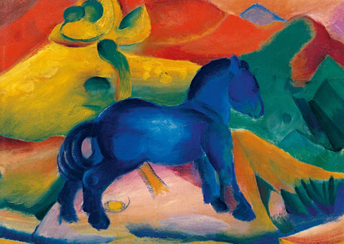 PGM Franz Marc Blaues Pferdchen Kunstdruk 30x21cm | Yourdecoration.be